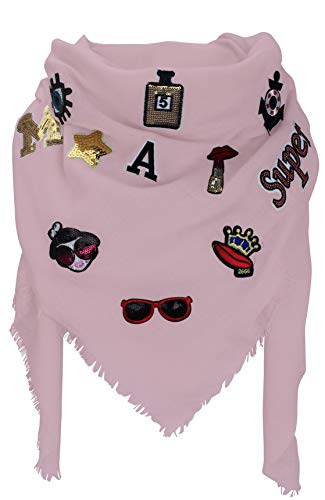 XXL PATCHES Damen Karo Schal Tuch Deckenschal Karoschal Halstuch Fashion Plaid (Rosa) von PiriModa