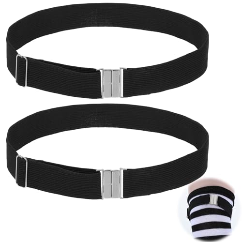 Piriuuo 2 Stück Strumpfhalter für Damen, Strumpfband-Gürtel für Damen Verstellbar Hochelastischer Strumpfhaltergürtel mit Schnalle Beingurt Strumpfhalter Beinstrumpfhalter für Frauen und Mädchen von Piriuuo