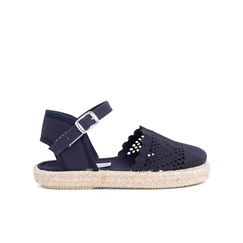 Pisamonas Alpargata calada para niñas Con Hebilla Talla 26 en Color Azul Marino von Pisamonas