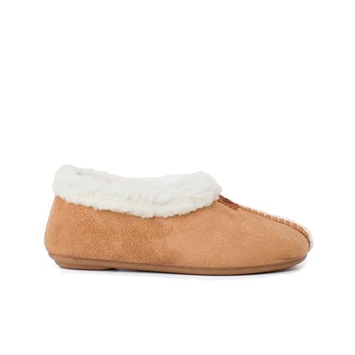 Pisamonas Bamara Hausschuhe Mit Schafsfellimitat-Futter Größe 28 Farbe Beige von Pisamonas