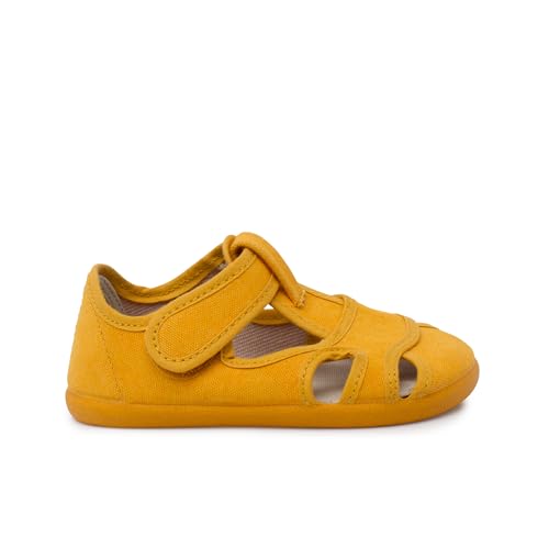 Pisamonas Barefoot-Sandalen Aus Gewaschener Baumwoll-Leinwand Size 25 Color Gelb Pisamonas Barefoot-Sandalen Aus Gewaschener Baumwoll-Leinwand Size 25 Color Gelb von Pisamonas