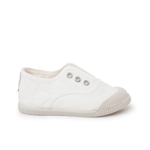 Pisamonas Barfuß-Sneaker Segeltuch Ohne Schnürsenkel Größe 25 Farbe Weiß von Pisamonas
