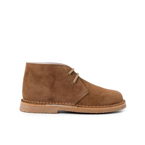 Pisamonas Desert Boots Kinder Stiefel Mit Schnürsenkeln Size 35 Color Light Brown von Pisamonas