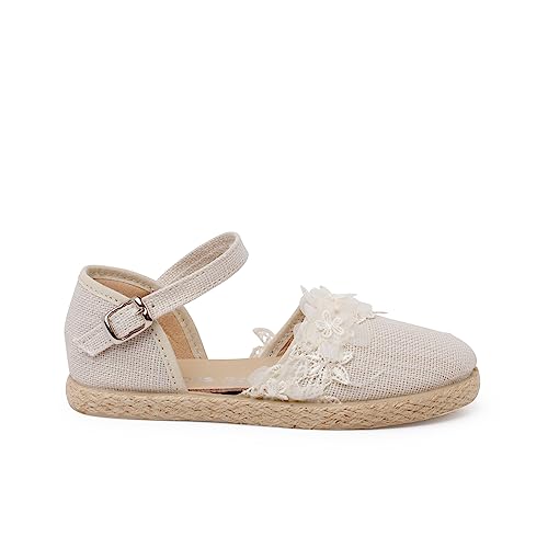 Pisamonas Espadrilles Ceremony Aus Spitze Größe 27 Farbe Beige von Pisamonas