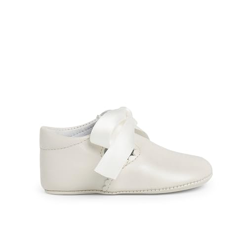 Pisamonas Klassische Babyschuhe Aus Leder Taufe Größe 20 Farbe Beige von Pisamonas