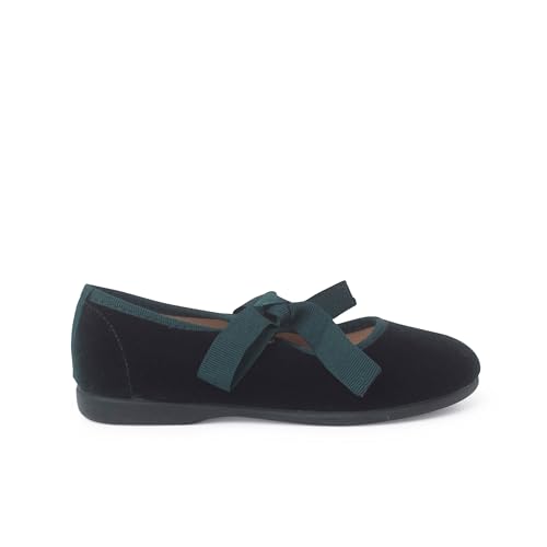 Pisamonas Mary Janes Aus Samt Mit Faya-Schleife Für Mädchen Größe 28 Farbe Grün Pisamonas Mary Janes Aus Samt Mit Faya-Schleife Für Mädchen Größe 28 Farbe Grün von Pisamonas