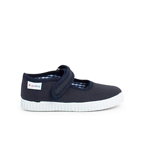 Pisamonas Merceditas niña Cinta adhesiva Suela tipo Zapatillas Talla 32 en Color Azul Marino von Pisamonas