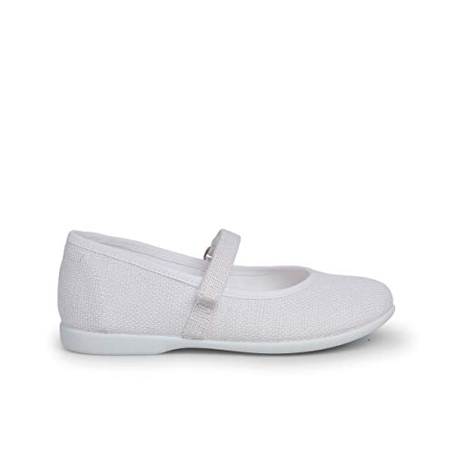 Pisamonas Merceditas niña de lino Cinta adhesiva fino Talla 36 en Color Blanco von Pisamonas