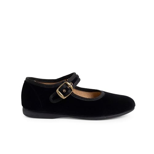 Pisamonas Merceditas niña terciopelo Hebilla Talla 41 en Color Negro Pisamonas Merceditas niña terciopelo Hebilla Talla 41 en Color Negro von Pisamonas