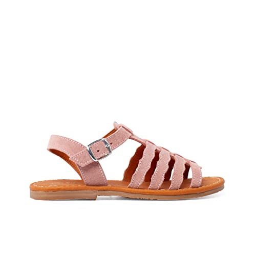 sandalias serraje tipo gladiador hebilla PISAMONAS talla 37 en color rosa von Pisamonas