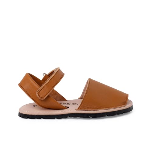 Pisamonas Weiche Avarcas-Sandalen Für Kinder Mit Flexibler Sohle Größe 36 Farbe Leder von Pisamonas