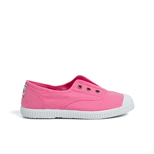 Pisamonas Zapatillas lona Punta goma sin Cordones Talla 24 en Color rosa chicle von Pisamonas