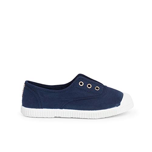 Pisamonas Zapatillas lona Punta goma sin Cordones Talla 32 en Color Azul Marino von Pisamonas