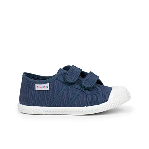 Pisamonas Zapatillas niños lona Cinta adhesiva Talla 26 en Color Azul Jeans von Pisamonas
