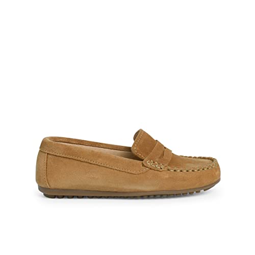 Pisamonas mocasines niño Serraje Antifaz Talla 32 en Color Camel von Pisamonas