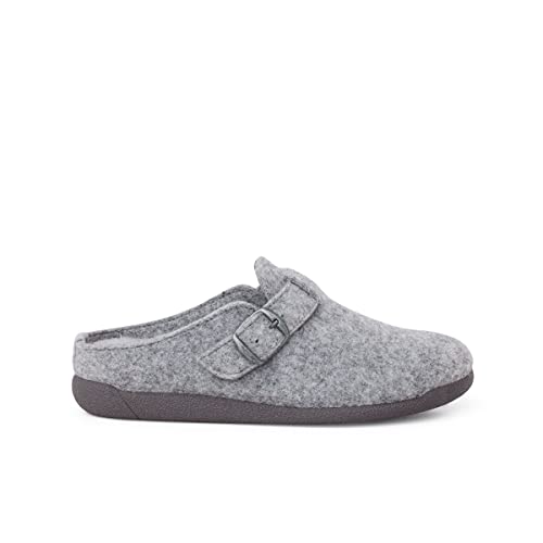 Pisamonas zuecos casa Hebilla planta acolchada Talla 38 en Color gris von Pisamonas