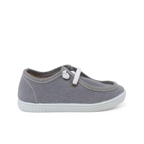 náuticos wallaby suela fina cordones elásticos PISAMONAS talla 23 en color gris von Pisamonas