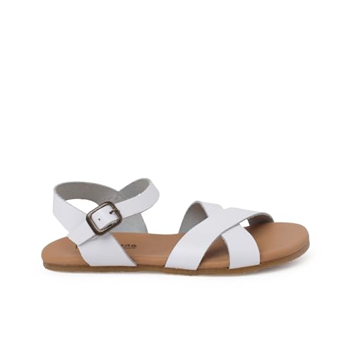 sandalias cruzadas napa blanditas Pisamonas talla 26 en color blanco von Pisamonas