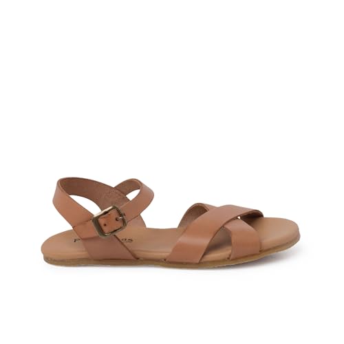 sandalias cruzadas napa blanditas Pisamonas talla 31 en color arena von Pisamonas