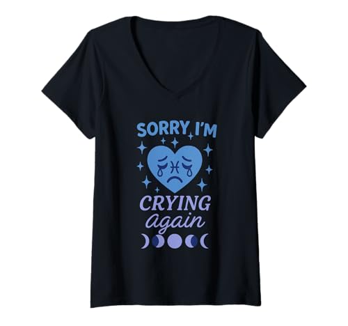 Damen Sternzeichen Fische Sass Astrologie Humor Cry Baby Petty Sternzeichen T-Shirt mit V-Ausschnitt Damen Sternzeichen Fische Sass Astrologie Humor Cry Baby Petty Sternzeichen T-Shirt mit V-Ausschnitt von Pisces Gang Soft Savage Crybaby Club Horoscope