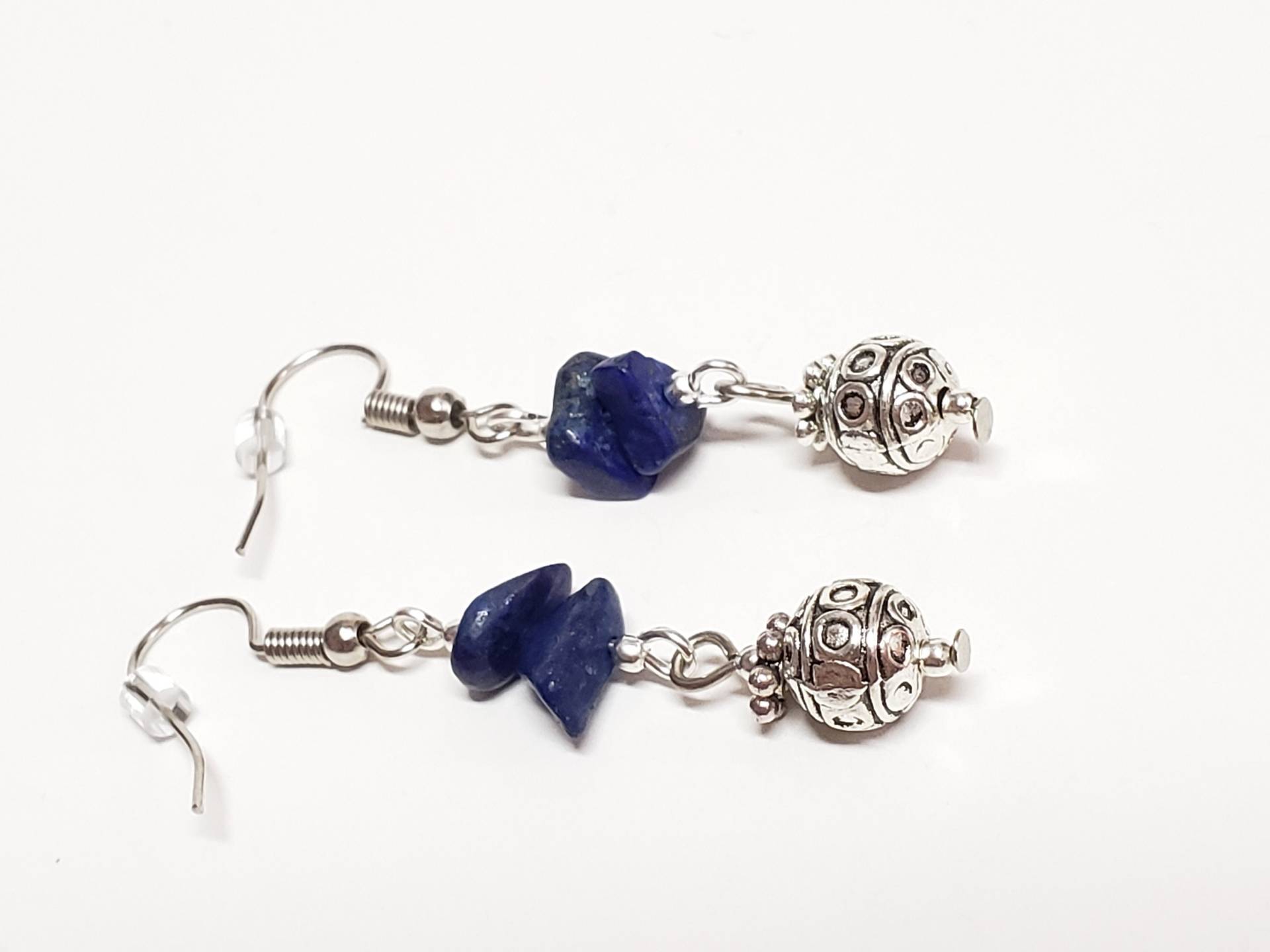 Jungfrau Ohrringe - Sternzeichen September Geburtsstein Lapis Schmuck von PiscesGems