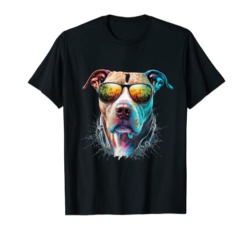 Pitbull Mama Hunde T-Shirt von Pit Bull Mama & Papa