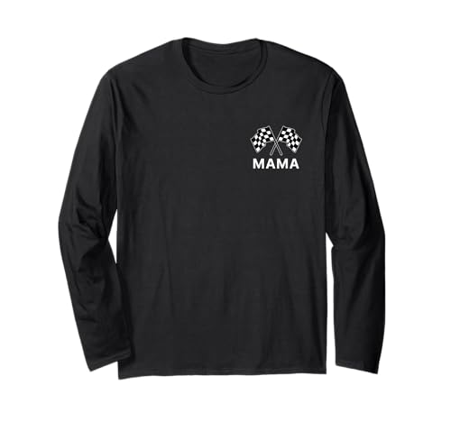 Mama Pit Crew Mama Checkered Flag Racing Race Day Race Track Langarmshirt Mama Pit Crew Mama Checkered Flag Racing Race Day Race Track Langarmshirt von Pit Crew Mama Race Day Race Car Racing Racetrack