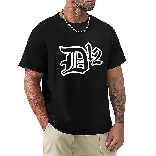 SHANGPIN D12 Rap Hip Hop Logo Men's Black T-Shirt Black L von Pit