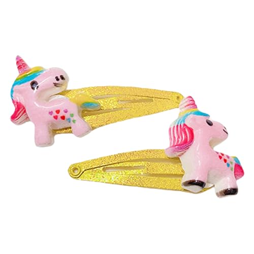 1 Paar Haarspangen für Mädchen, Glitzer, Haar-Accessoires, modische Haarspangen für Kinder, mehrfarbiges Design von Pitadue