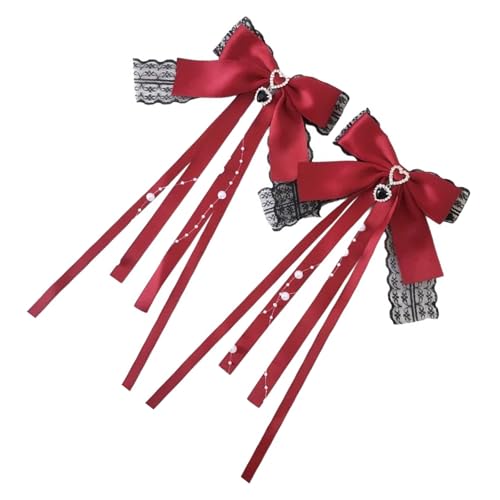 1 Paar Haarspangen mit weichen Schleifen, einfarbig, stilvolle französische Haarspangen, modischer Haarschmuck für Damen und Mädchen von Pitadue