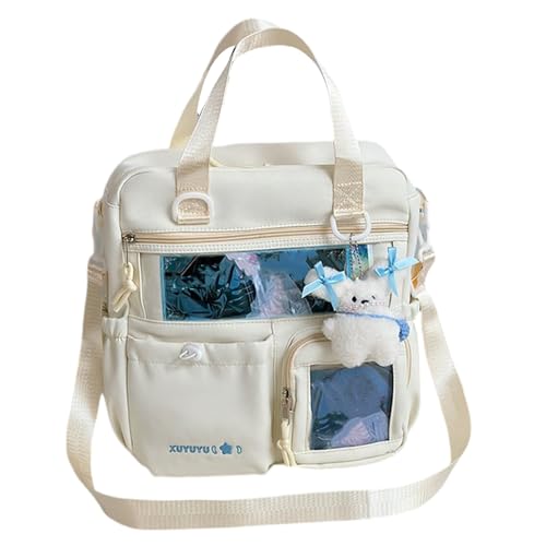 3 In 1 Itabag Rucksack Transparente Schulbeutel Crossbody Tasche Handtasche Große Kapazität Schulter Rucksack Geschenke Crossbody Schulter von Pitadue