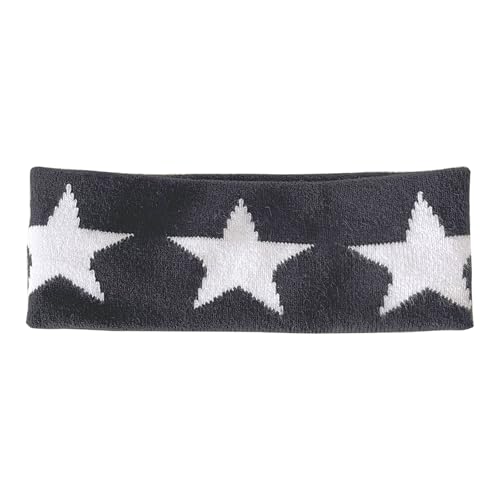 Gestricktes Stirnband für Damen, Sport-Haarband, fünfzackiger Stern, Stirnbänder, elastisch, Kopfbedeckung, athletisches Kopfzubehör Gestricktes Stirnband für Damen, Sport-Haarband, fünfzackiger Stern, Stirnbänder, elastisch, Kopfbedeckung, athletisches Kopfzubehör von Pitadue