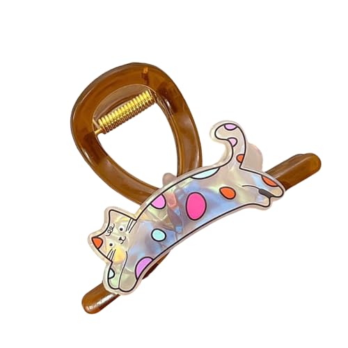 Haarklammer mit Tiermotiv für Teenager und Frauen, Cartoon-Klauen-Clip, Haarstyling-Werkzeug, Pferdeschwanz-Haarhalter von Pitadue