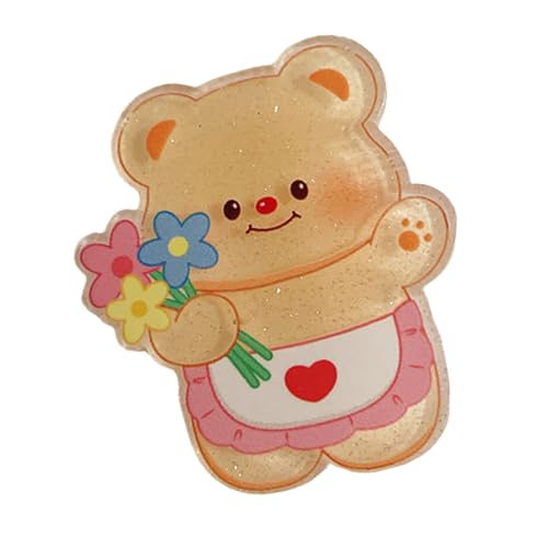 Herz-Clip Mädchen Kinder Haarnadeln Butterbär Haarspange Cartoon Bär handgefertigte Haarnadeln Haarnadeln von Pitadue