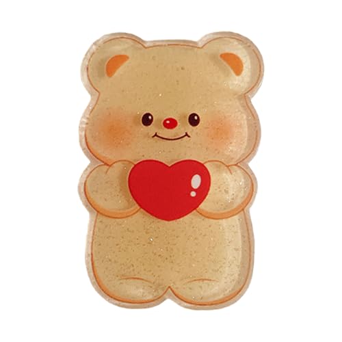 Herz-Clip Mädchen Kinder Haarnadeln Butterbär Haarspange Cartoon Bär handgefertigte Haarnadeln Haarnadeln von Pitadue