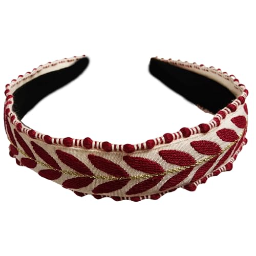 Mädchen-Haarband mit verziertem Knoten-Design, geflochtene Stirnbänder für Strand, Urlaub, Event, Kopfbedeckung, rutschfeste Workout-Stirnbänder von Pitadue