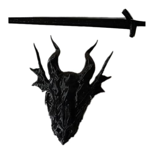 Modische Haarnadel mit Drachenkopf-Motiv, rutschfeste Zähne, Haarklammer, Hochsteckfrisuren, für Maskeraden, Partys und Themenveranstaltungen, tägliches Tragen, Haar-Accessoire von Pitadue