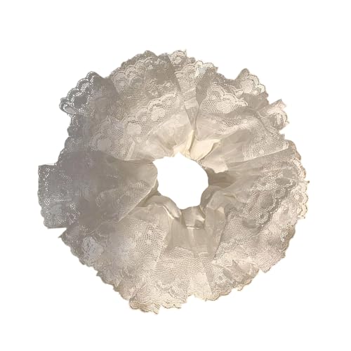 Modische Spitzen-Haargummis für Damen, sanft, elastisch, Haar-Accessoires für verschiedene Frisuren, modisches Haargummi für Partys von Pitadue
