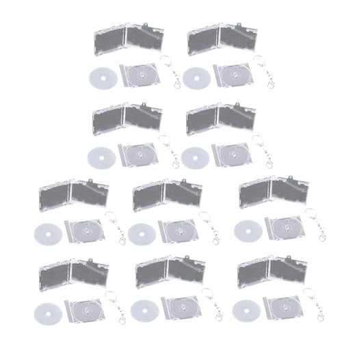 Pitadue 10pcs Acryl Keyring Gedenkfabrik Miniaturalbum Keychain Charm Souvenir Stylish Backpack Anhänger Für Musikliebhaber Einzigartiger Sammlerstück von Pitadue