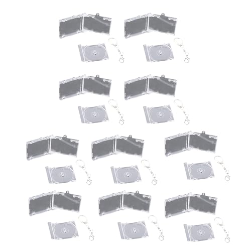 Pitadue 10pcs Acryl Keyring Gedenkfabrik Miniaturalbum Keychain Charm Souvenir Stylish Backpack Anhänger Für Musikliebhaber Einzigartiger Sammlerstück von Pitadue
