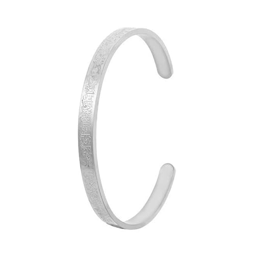 Pitadue Islamischer Ayatul Kursi Koran Offener Armreifen Rostfreie Stahl Männer Manschetten Armband Arabische Kalligraphie Armreifen Verstellbare Armreifen Für Frauen Indianer Pitadue Islamischer Ayatul Kursi Koran Offener Armreifen Rostfreie Stahl Männer Manschetten Armband Arabische Kalligraphie Armreifen Verstellbare Armreifen Für Frauen Indianer von Pitadue