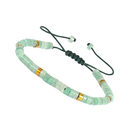 Pitadue Verstellbares Perlenarmband Naturstein Armband Seilarmband Unisex Armband Steintextur Geeignet Für Männer Und Frauen Handgefertigtes Schmuck Geeignet von Pitadue