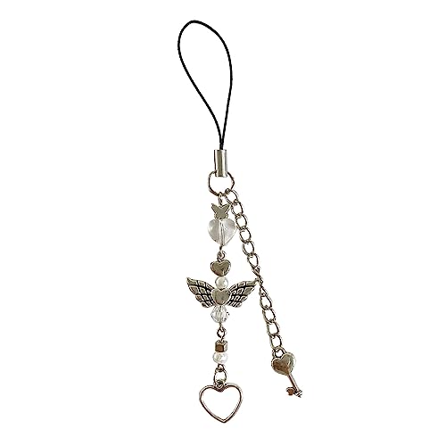 Sparkling Star Telefonkette Schmetterling Knotbogen Charme Keychain Randkette Telefon Lanyard Acrylstern Keyring Schmuck Schmetterling Charme Schlüsselbund Telefonkette Augenfangstar Telefonkette von Pitadue