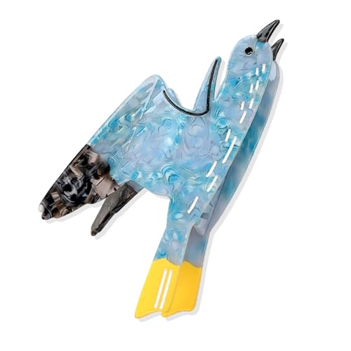 Übergroße Haarspange mit Cartoon-Vogel-Designs, Acetat, sicherer Halt für Hochsteckfrisuren, Freizeitkleidung, Haar-Accessoires, große Haarspange für langes Haar von Pitadue