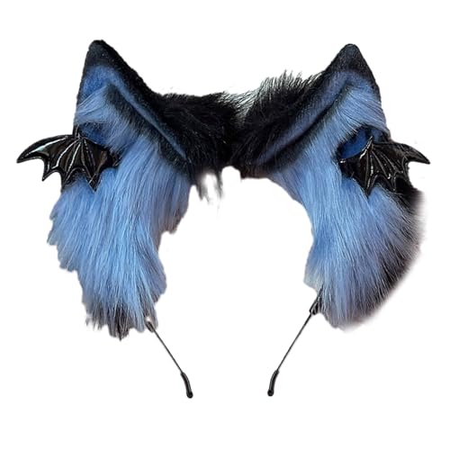 Weihnachts-Haarband mit Fledermausflügel-Dekor, ethnischer Cartoon-Haarreif von Pitadue