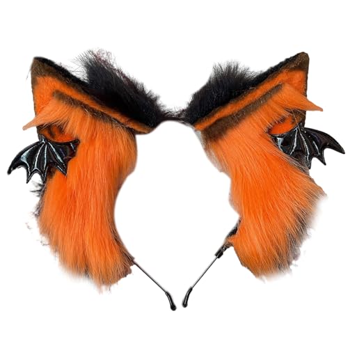 Weihnachts-Haarband mit Fledermausflügel-Dekor, ethnischer Cartoon-Haarreif von Pitadue