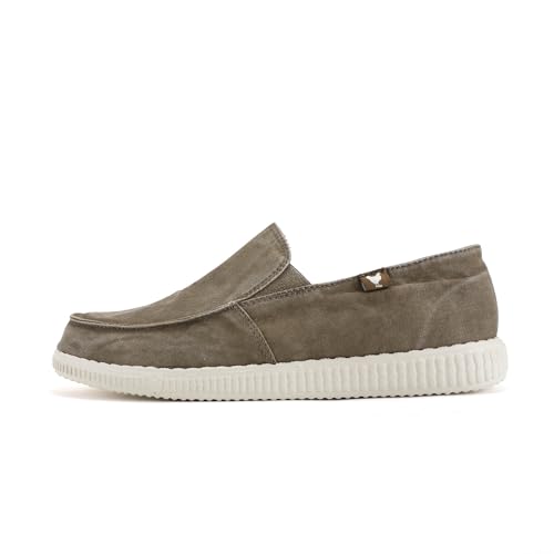 Pitas Mokassin aus Leinen für Herren Art WP-150SLIPON Farbe Hellblau, Taupe, 46 EU von Pitas