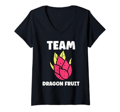 Damen Pitaya Funny Cute Minimalist Simple Team Dragon Fruit T-Shirt mit V-Ausschnitt Damen Pitaya Funny Cute Minimalist Simple Team Dragon Fruit T-Shirt mit V-Ausschnitt von Pitaya Funny Cute Dragon Fruit Humor