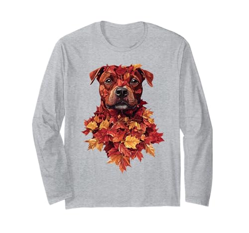 Pitbull Herbstlaub Herbst Hund Pitbull Mama Langarmshirt Pitbull Herbstlaub Herbst Hund Pitbull Mama Langarmshirt von Pitbull Autumn Leaves - Fall Gifts