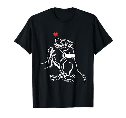 Pitbull Hund Hunde Handgezeichnet Tiere Tier T-Shirt, Herren, Kurzarm, Schwarz, S, Cartoon, Klassisch, Frühling von Pitbull Hund Hunde Handgezeichnet Tiere Tier